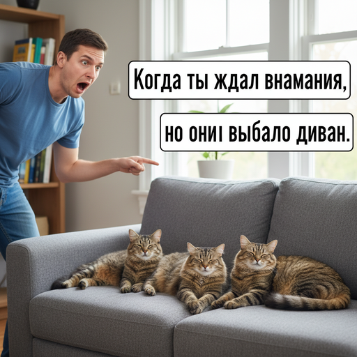 Когда коты решают, что ты не нужен