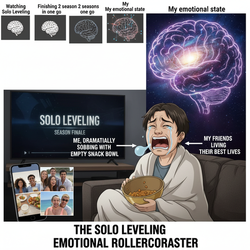 When you binge Solo Leveling and it's all over!