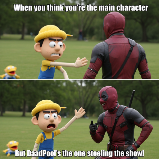 When Jeffy Meets Deadpool for the First Time