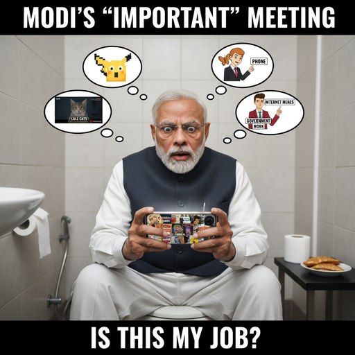 When you finally find time to scroll while multitasking!