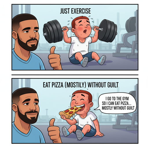 When the Pizza Cravings Hit Harder Than the Weights