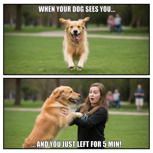 When Your Dog Sees You from Afar