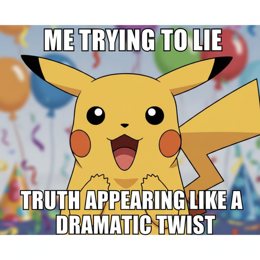 When You Try to Lie, But the Truth Shows Up Like, 'Surprise!'