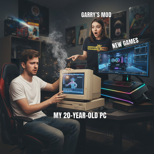 When Your Old PC Decides to Explode Mid-Game