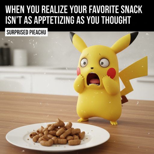 When Your Snack Choice is a Bit Too Literal