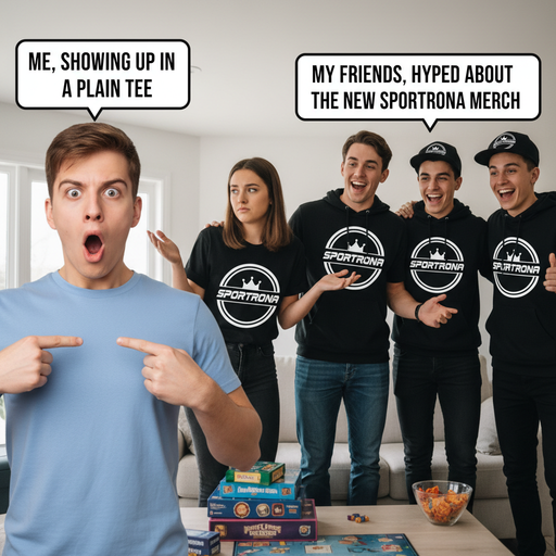 When You Forget the Sportrona Logo at Game Night