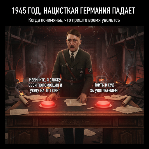 Когда твоя карьера подошла к концу, как у Гитлера в '45