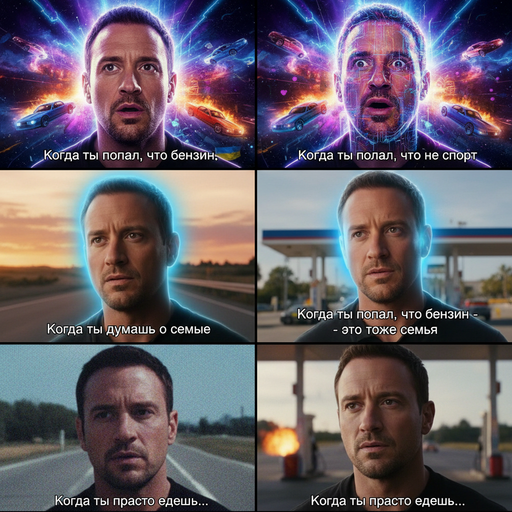 Когда Доминик Торетто видит, как мы заправляем бензин