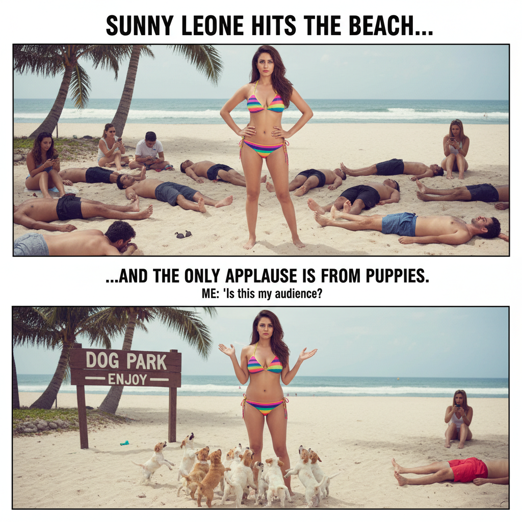 When Sunny Leone Tries on a Bikini - Relatable Moments