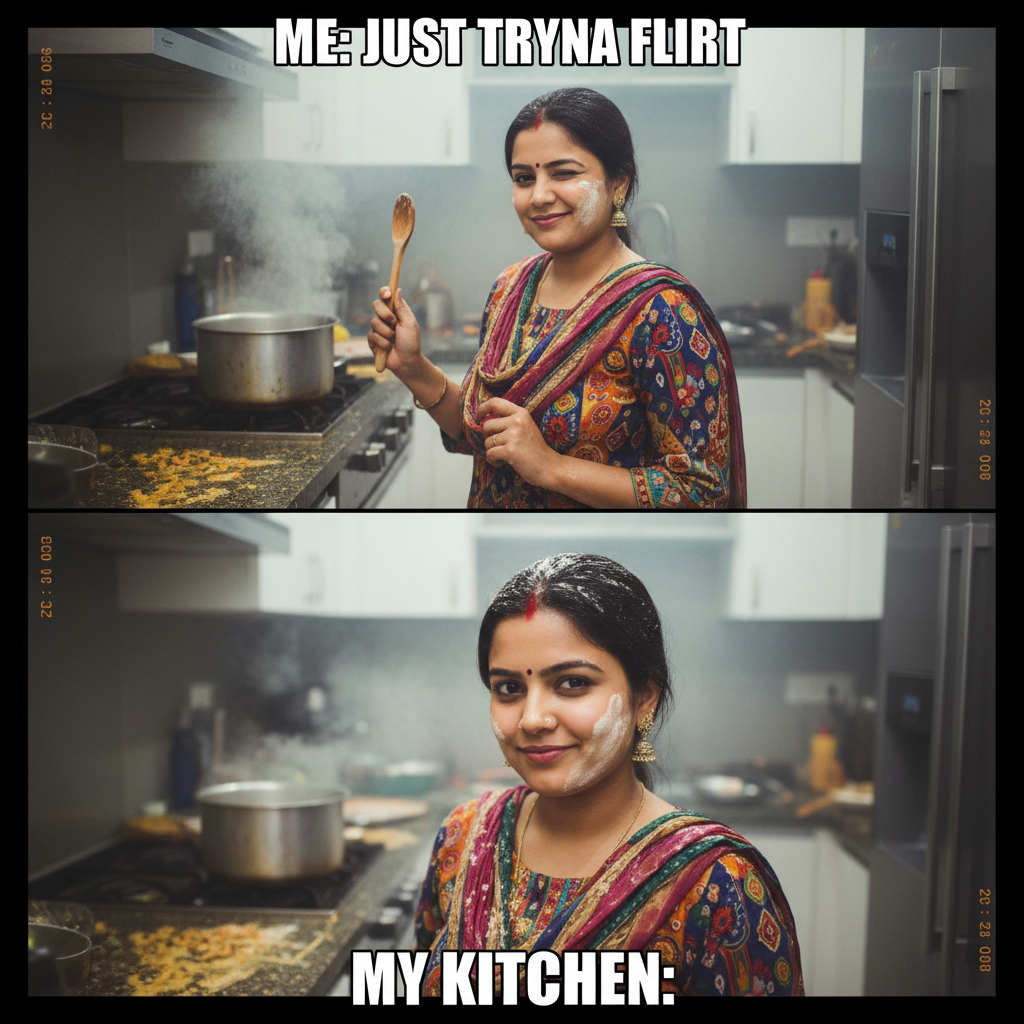 Hilarious Bhabhi Antics: Flirting with a Twist!