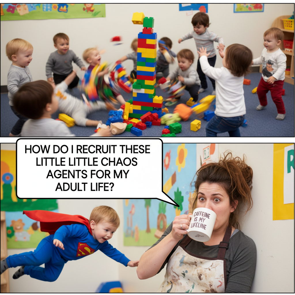 When Kids Take Over the Daycare: A Hilarious Playcenter Chaos