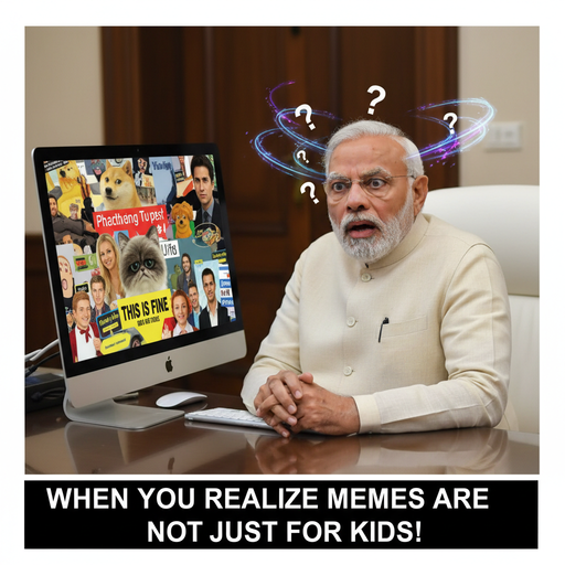 When Modi learns about memes