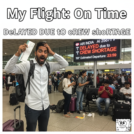 When Your Flight Looks More Delayed Than Your Dinner Plans