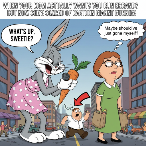 When Bugs Bunny Towers Over Your Mom Vibes