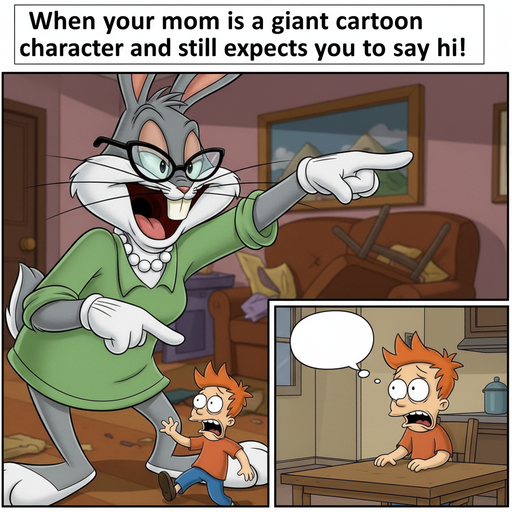 When Bugs Bunny Is Your Giantess Mom and You're Just Trying to Chill