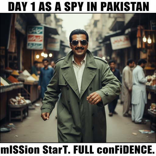 When you think you're a spy but it's just day one